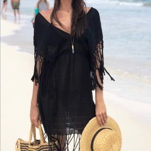 Caravana Black Fringe Dress